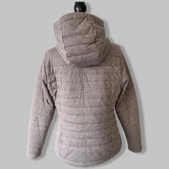 Lole Lightweight Quilted Fabric  Puffer Jacket in Grey Mauve - Picture 3 of 16